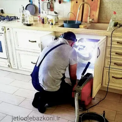 لوله بازکنی در قنات کوثر تهران بدون کوچکترین کثیفکاری