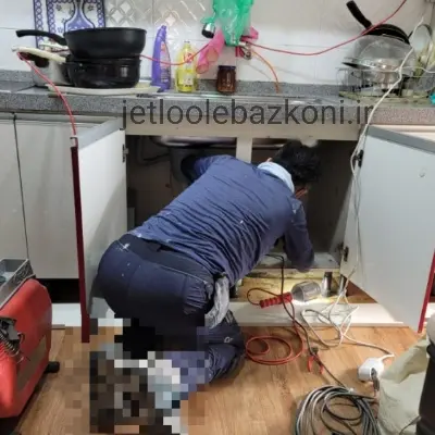 بازکردن لوله در قیطریه تهران با رعایت پروتکل های بهداشتی