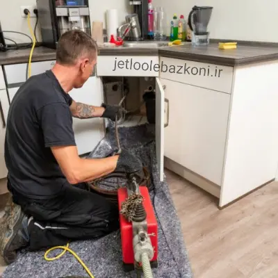 لوله بازکنی در شهرک پرواز تهران با رعایت پروتکل های بهداشتی