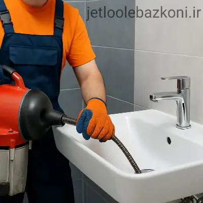 بازکردن لوله در جهاد تهران بدون کوچکترین کثیفکاری