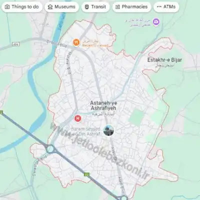 لوله بازکنی آستانه اشرفیه گیلان نقشه